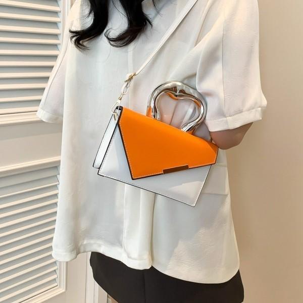 Stylish Colorblock Feminine Handbag Trendy Spring Casual Small Crossbody Purse