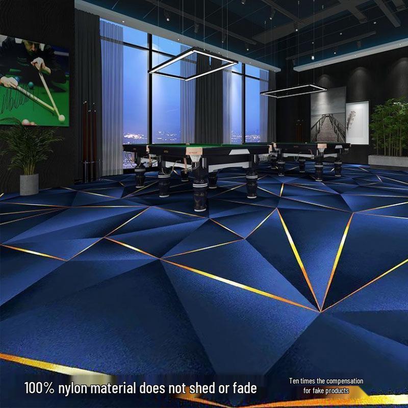 Billiard & Table Tennis Room Carpet - Full Coverage, Wear-Resistant, Flame Retardant, Soundproof