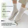 Men's Antibacterial and Deodorizing Long-fiber Cotton Short Socks with Good Breathability and Sweat Absorption, Anti-tear, and Bone-free.