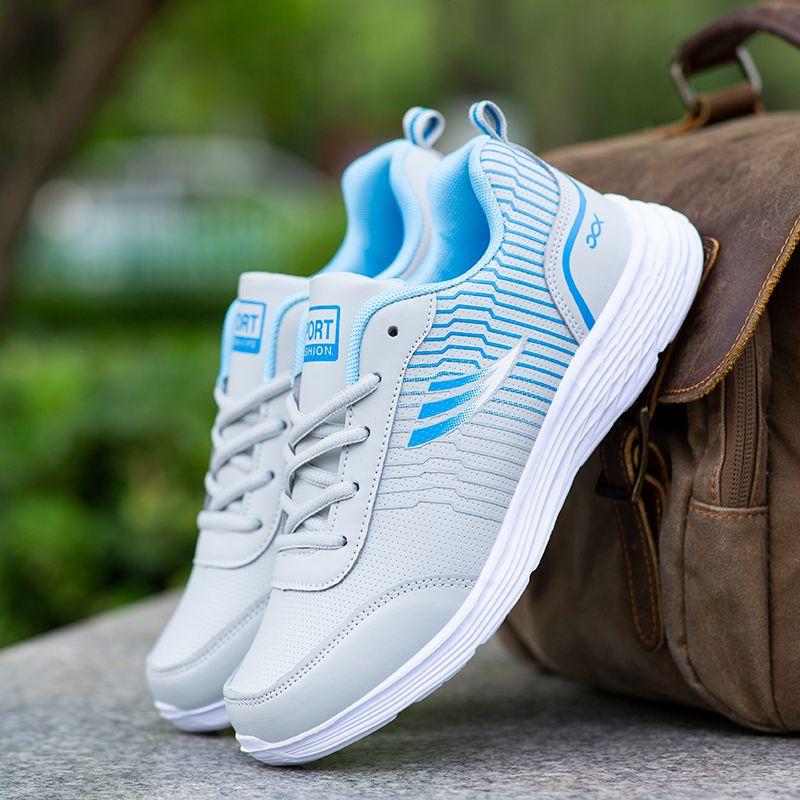 

Весенне-летняя женская прогулочная обувь, водонепроницаемые кроссовки для бега, легкая мягкая подошва, повседневная обувь, дорожная обувь 35 синий