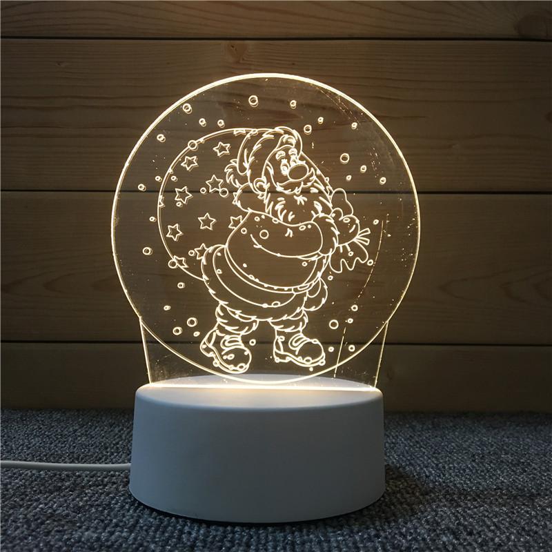 3d Nightlight Vision Bedroom Creative Desk Lamp Diy Holiday Gift Usb Direct Plug