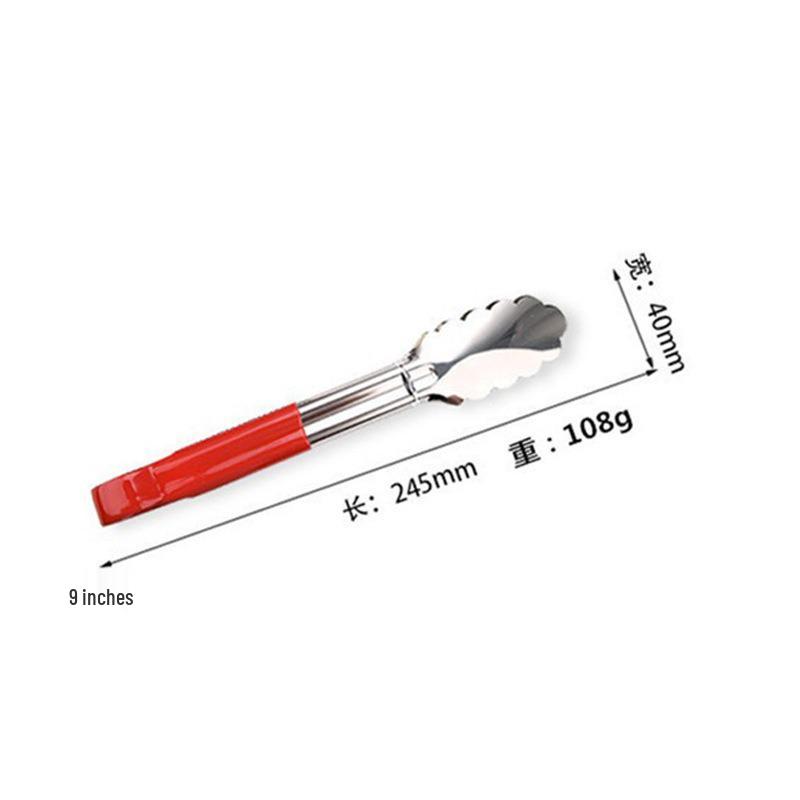 Stainless Steel Kitchen & BBQ Tongs for Cooking, Bread, and Steak