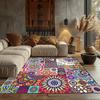 Persian Retro Classic Style Carpet for Living Room Geometric Big Size Cloakroom Rug Bedroom Bedside Decoration Lounge Floor Mats
