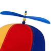 Summer Women Baseball Hat Colorful Rainbow Colorblock Propeller Decor Long Brim Camping Hiking Fishing Climbing Cap