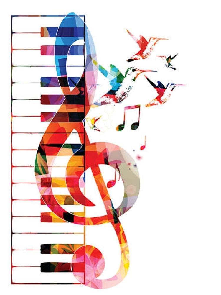 Music Notes Diamond Mosaic Painting 5d Full Drill Round New Abstract Pictures Diamonds Creative Hobby Gift Embroidery