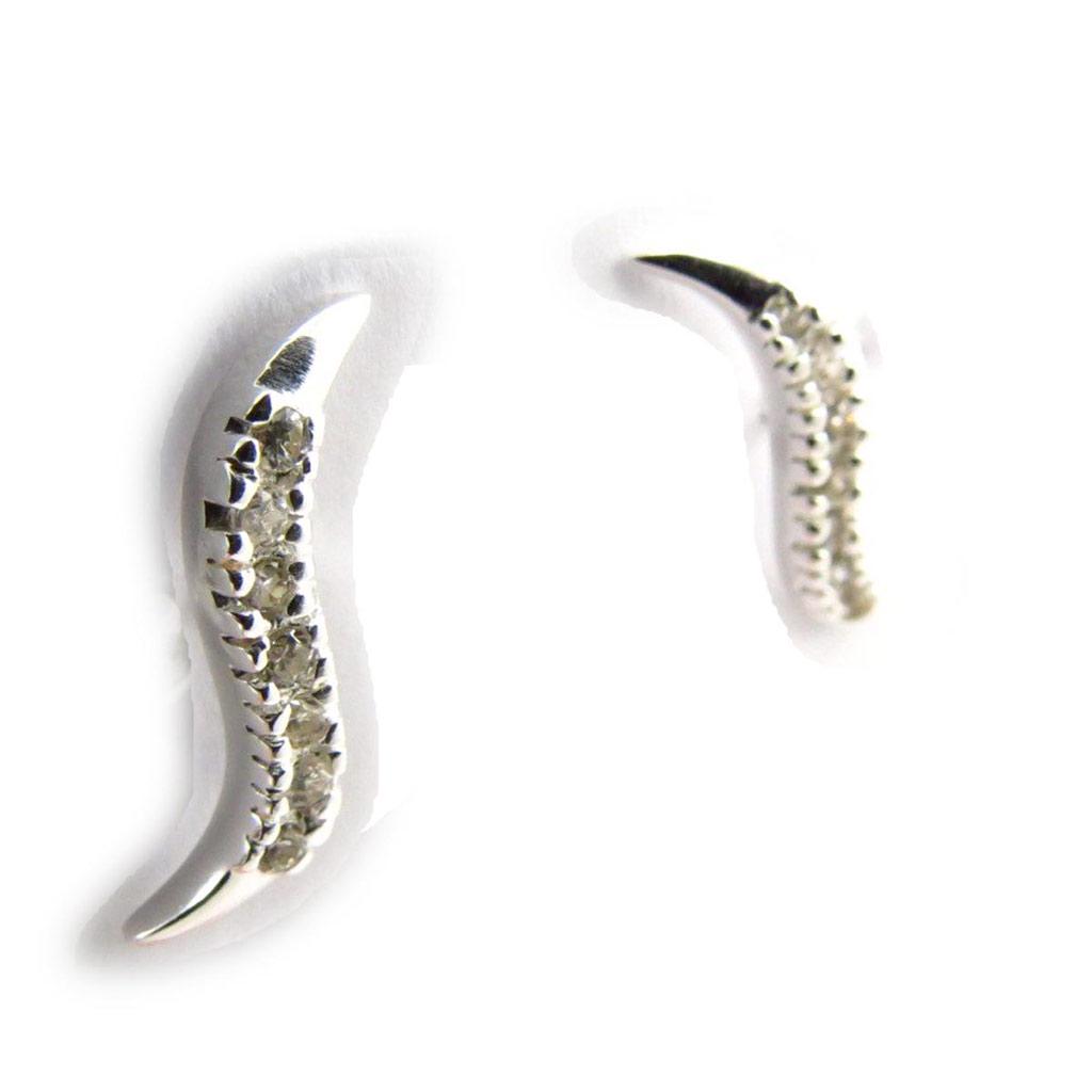 Les Trésors De Lily [G1968] - White 'Cesaria' Silver Earrings