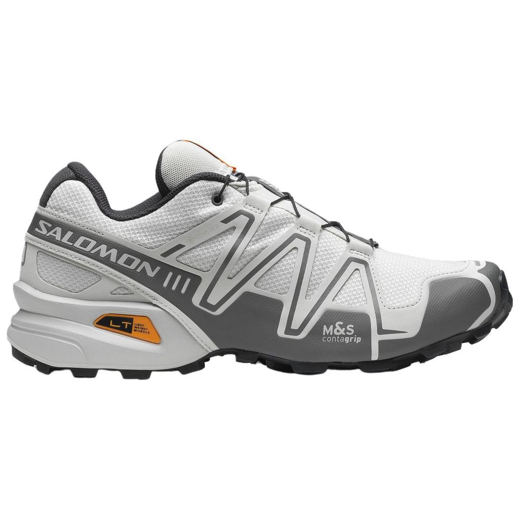 SALOMON Speedcross 3 Gtx Comfortable Waterproof Low Top Casual Trail Marathon Racing Running Shoes Unisex Sneakers White Gray 477318