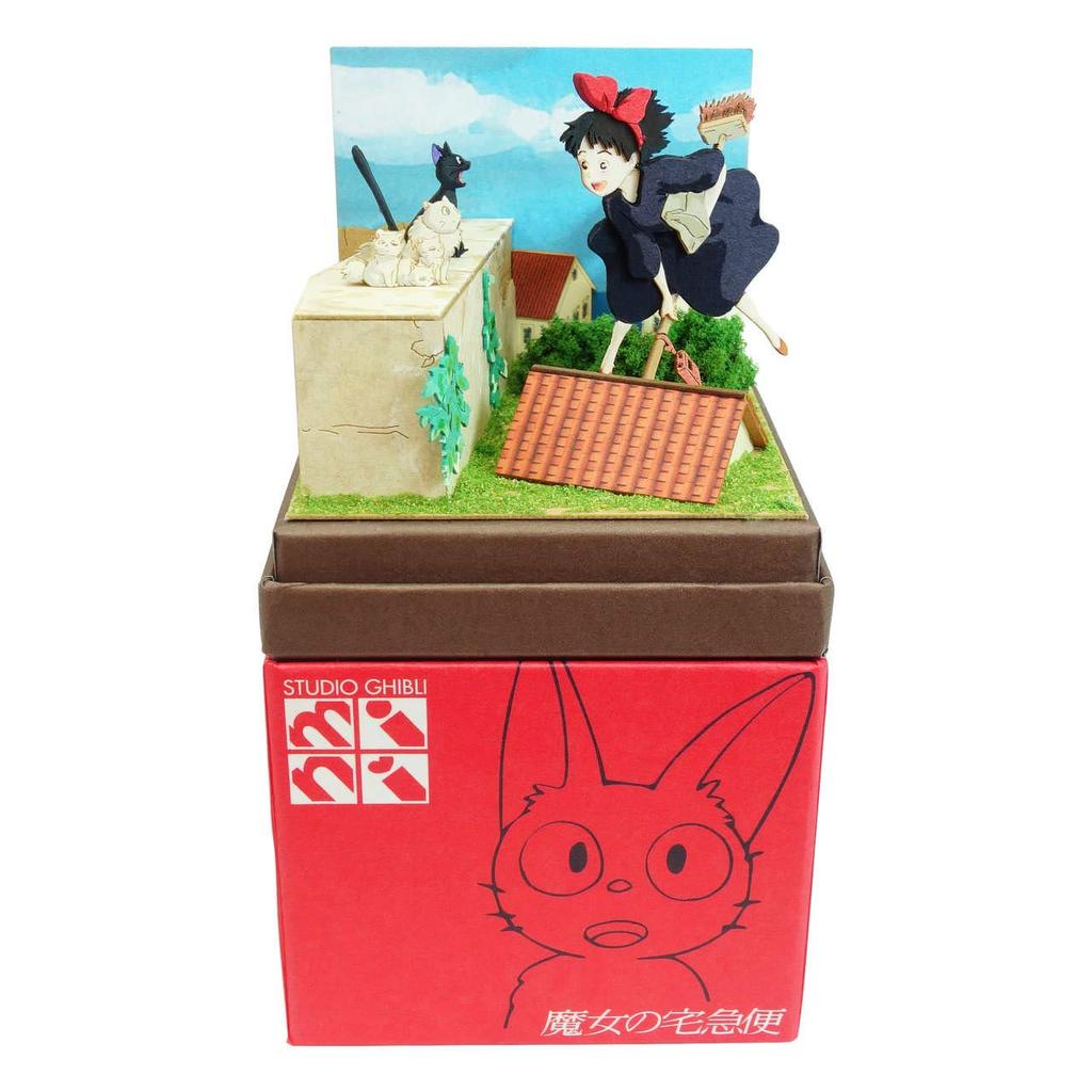 Sankei Studio Ghibli Mini Delivery Service Kiki and Family Paper Craft Kiki's Jiji's MP07-125