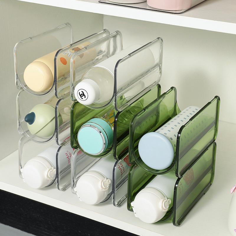 Water Cup Storage Rack Multi-layer Transparent Desktop Can Be Superimposed Cup Holder Dustproof Household Put Insulated Cup Storage Rack