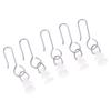 40Pcs Curtain Track Pulley Hooks S Shaped Silent Curtain Hooks And Plastic Gliders Track Rollers For Room Bathroom Curtains
