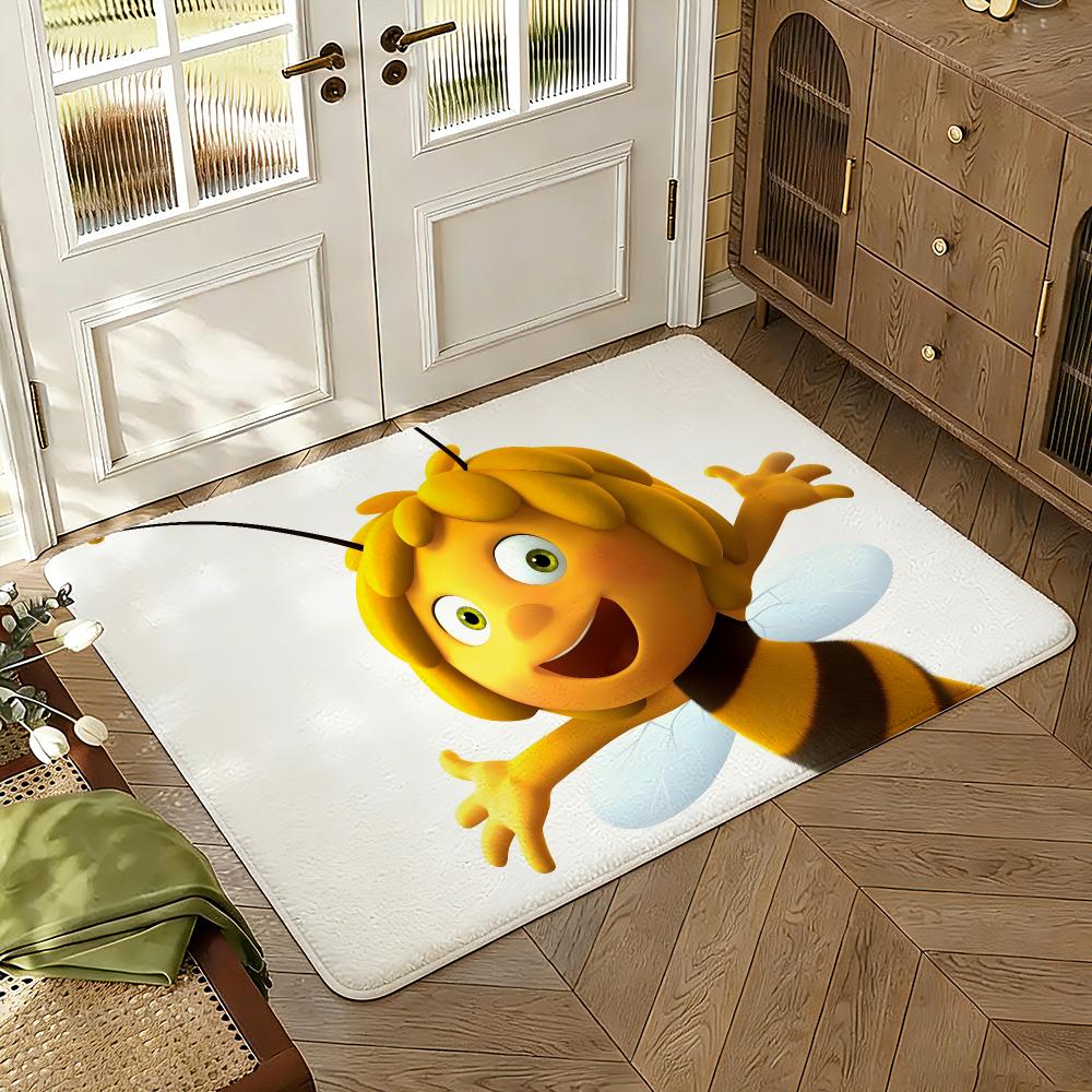 Tappetino da Pavimento Maya l'Ape Morbido Spesso Assorbente Antiscivolo Camera da Letto Soggiorno Tappetino d'Ingresso Decorazione per la Casa Tappeti in Flanella