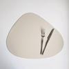 Pebble Faux Leather Triangle Placemat - Waterproof, Oil-proof, Heat Insulation, Christmas Decorative Mat