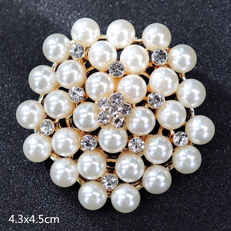 Genuine Professional Amasht Brooch Retro High-end Temperament Luxury Pearl Diamond Pin Women's Suit and Accessories