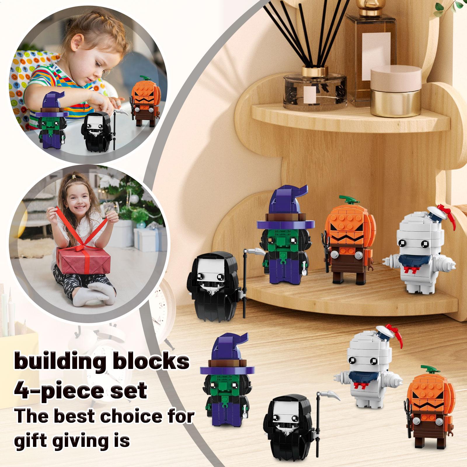 

Набор для сборки фигурок на Хэллоуин, Имитатор серии пазлов, Сборные игрушки, Развивающие сборные игрушки, Игрушка для домашнего декора, 530 деталей One Size