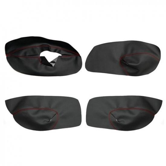 4*Interior Door Panel Armrest Leather Cover For VW Jetta Golf MK4 98-05 4-door