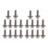 20Pcs Flanged Hex Bolts 304 Stainless Steel Flange Head Screws M6x20 Industrial Construction Fastener