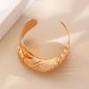 Vinatge Matte Twisted Line Design Cuff Bangle for Women Men Hip Hop Style Bangles Versatile Daily Wear Jewelry Gifts