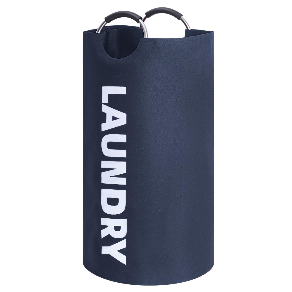 Padded Handle Waterproof Laundry Basket 82L Dirty Clothes Hamper  Laundry Room