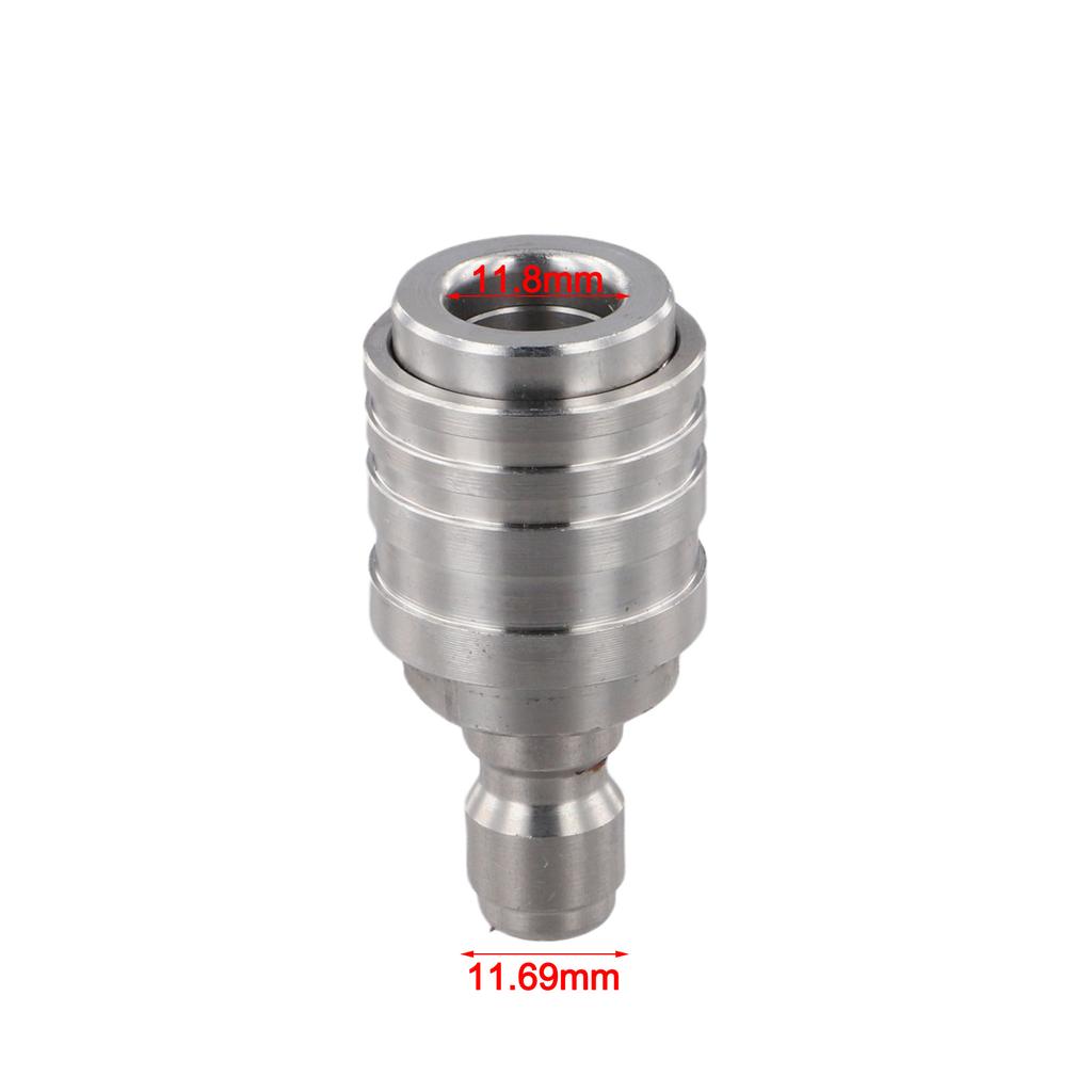 MotherType Stainless Steel Self Locking 1/4 Quick Connect Male To Female Connector for Secure Fastening Applications