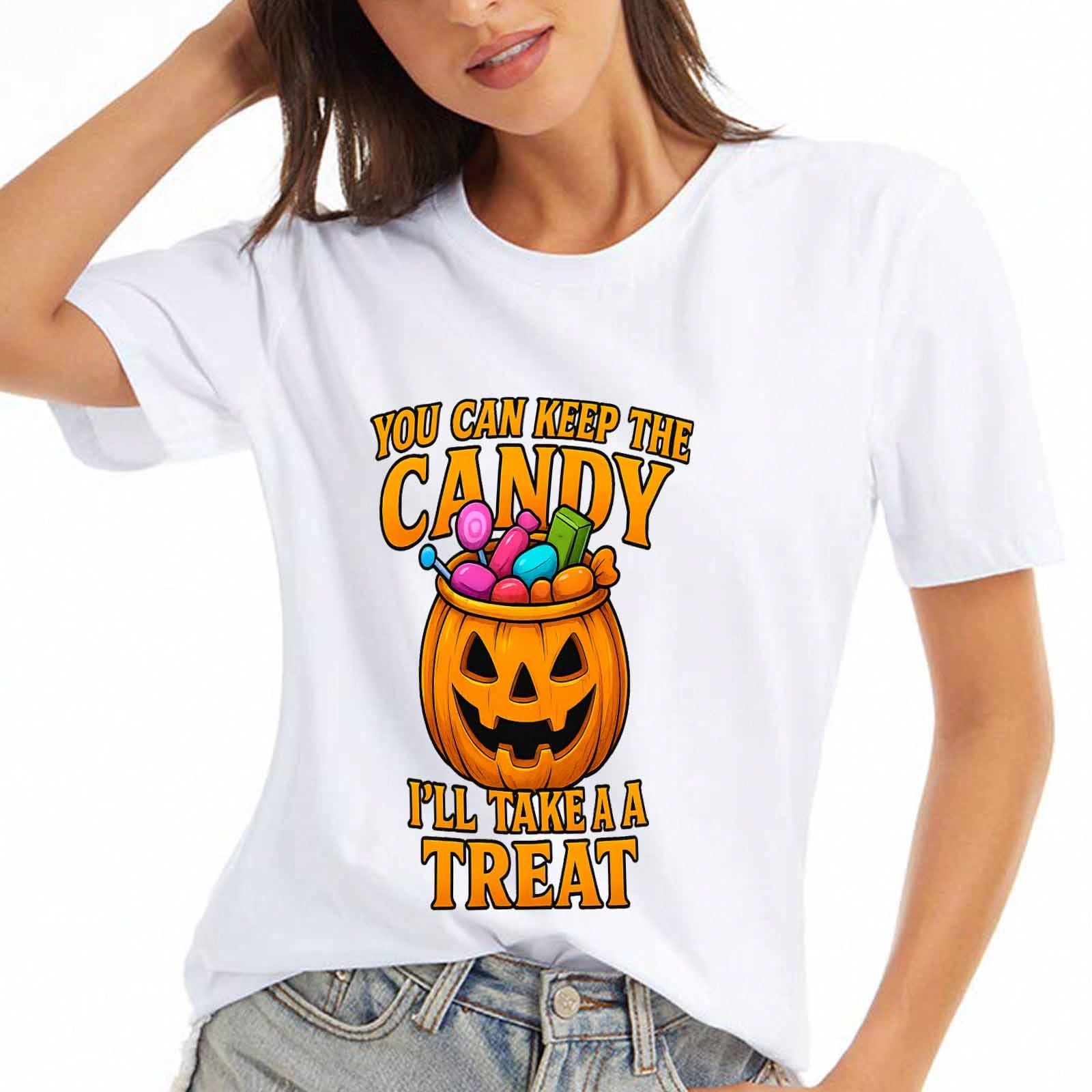 Halloween Dogs Ladies Cotton T Shirt, Premium Cotton Quality Print, Durable, Casual Fashion. Featuring Labrador Dogs In Halloween Costumes & Jacko lan S разноцветный