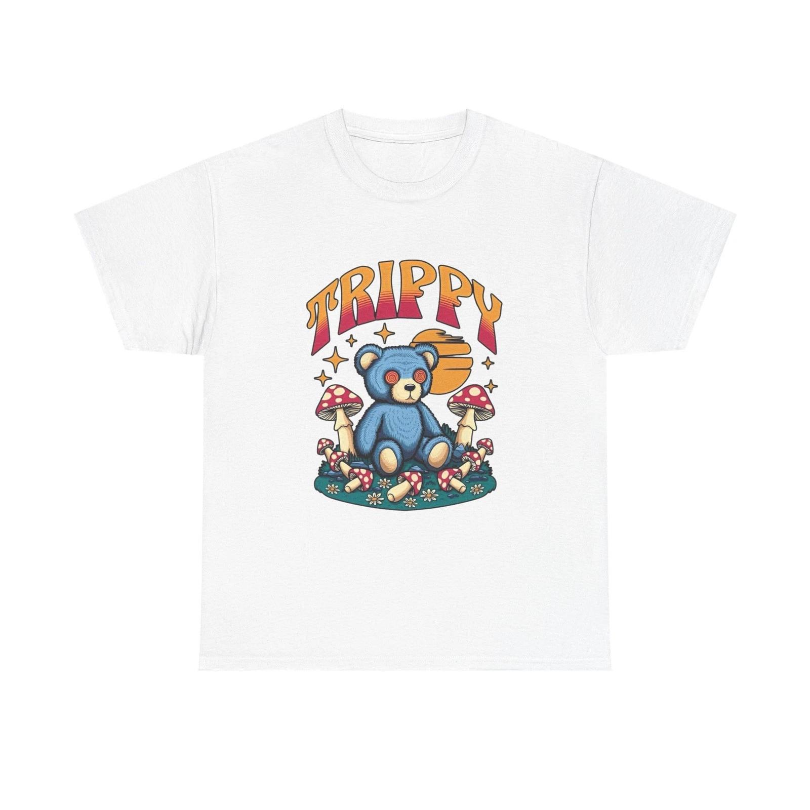 

Trippy Bear Graphic T-Shirt Men s Women s Heavy Cotton Tee NEW GIFT S