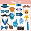 Day Party Fathers Decorations With Paper Photo Props For Event And Celebration