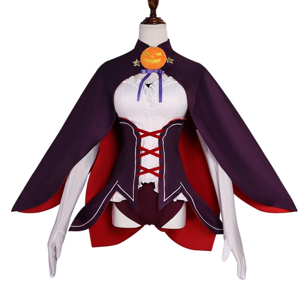 Anime Women Halloween Costume Re: In A Different World From Zero Rem Cosplay Costume Halloween Costume With Cloak