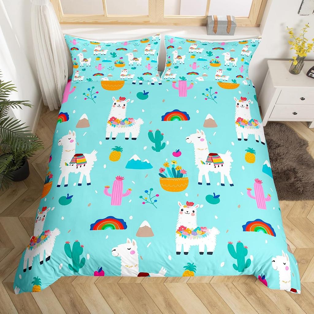 Comforter Cute Alpaca Queen Size Lightweight Down S Bedroom Decor Cartoon Animals No Comforter