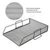Desktop Tray Organizer Document Letter File Rack Iron Storage Bookshelf Office Supply