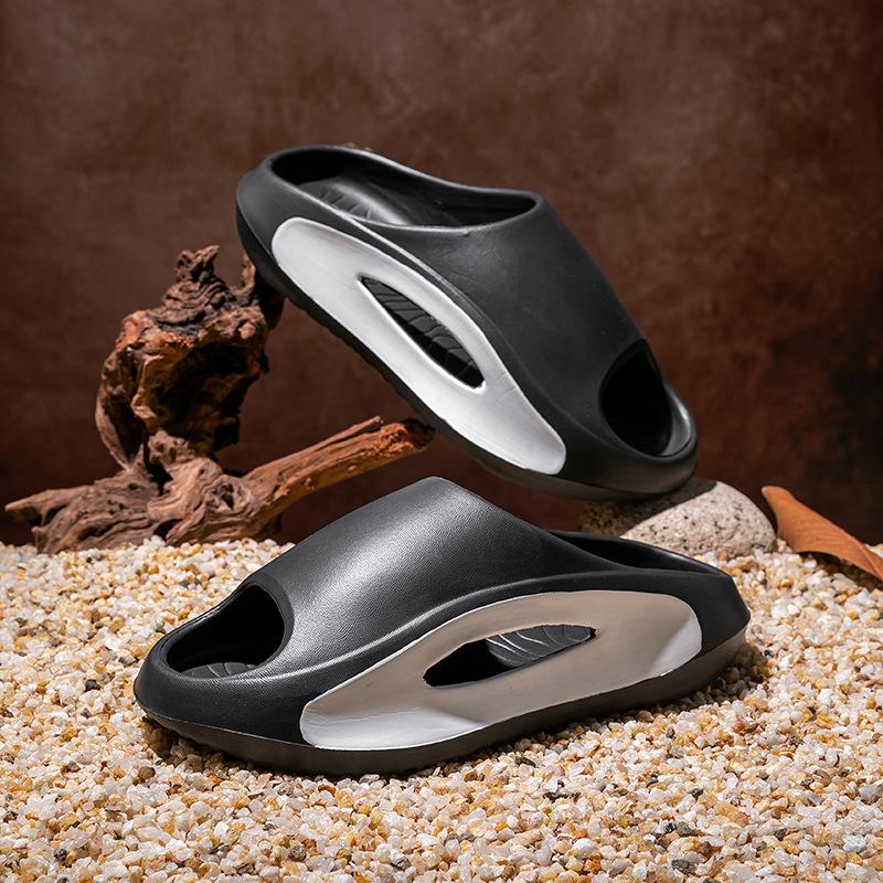 Men's Trendy 2025 Non-Slip Summer Slippers: Indoor Cool Comfort