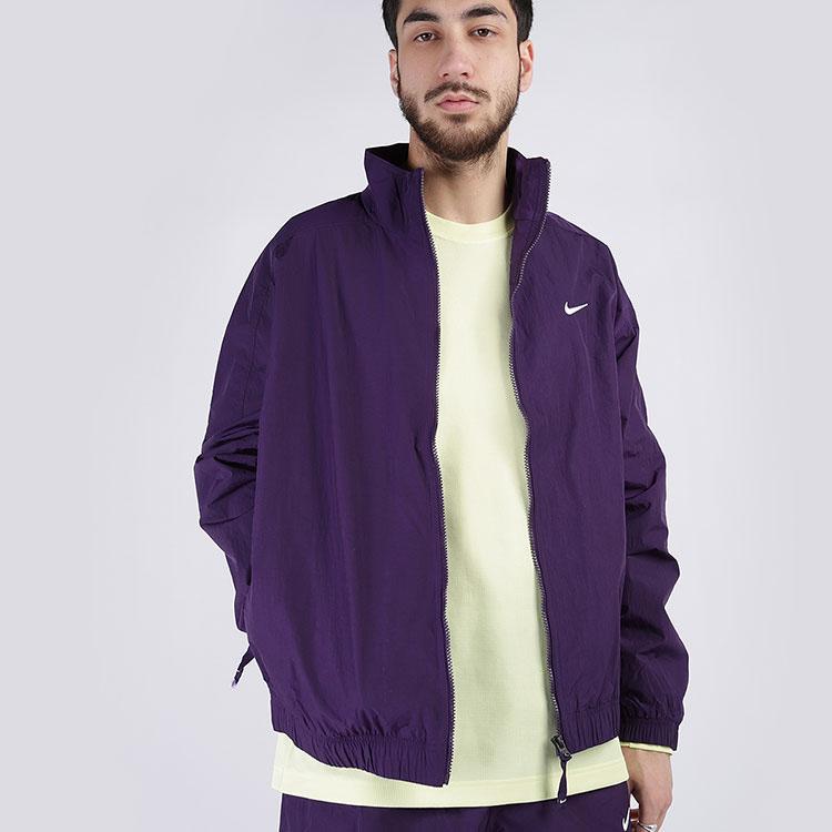 Nike NRG Track Stand-Collar Logo Jacket Men Outerwear Purple CD6543-525