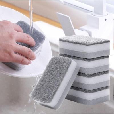 Mehrzweck-Doppelseitiger Schwammschrubber 5er-Pack Küchenschrubber Schrubber