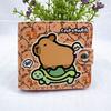 New Capybara Coin Purse With Buttons Mini Card Holder PU Leather Short Wallet Women Girls