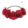Girl Crown Floral Rose Flower Headband Hairband Wedding Hair Garland Headpiece Hair Accessories