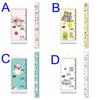 Cloth Baby Growth Chart Cartoon Wall Hanging Measurement Ruler  Home Decoration