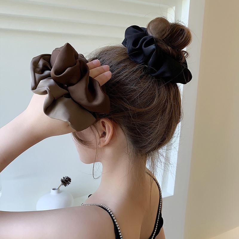 "Cerchietto in Raso di Alta Qualità 2022: Elastico per capelli semplice da donna coreano alla moda per stili eleganti"