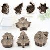 Plastic Christmas Cookie Mold Creative Press Cookie Mold Four-Piece Set of Kitchen Baking Tools Cookie Mold(4pcs/set)