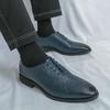 Fashion All-match Flats Fashion Oxfords Shoes Men Luxury Brand Lace-Up Male Comfortable Casual Shoe Leather Male Outdoor Walking Shoes