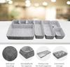8PC/Set Drawer Organizers Storage Box Felt Storage Bins Toy Basket Shelf Cubes Foldable Drawer Dividers Desk Organisers