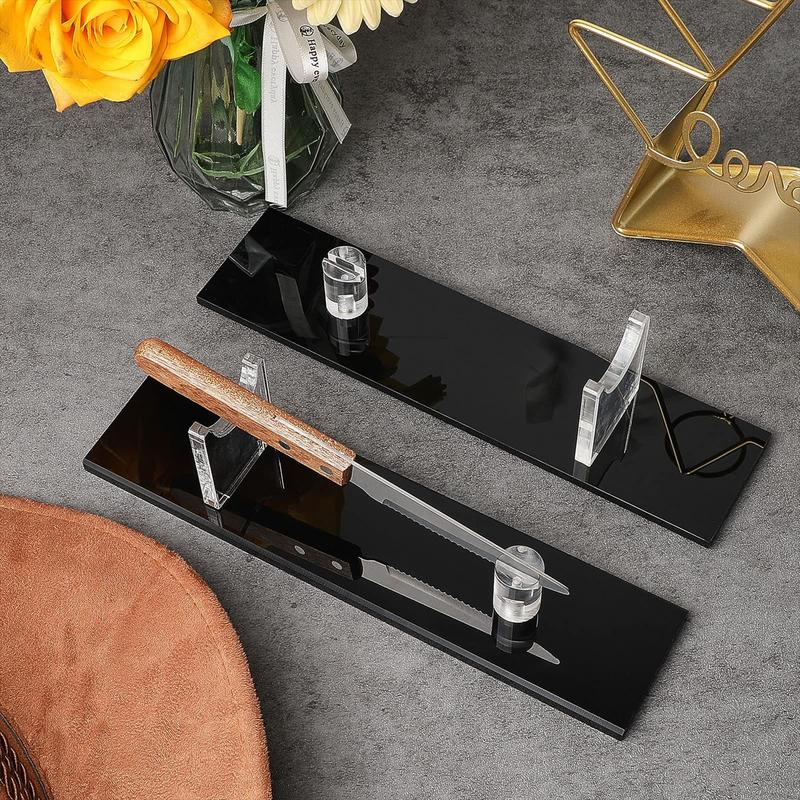 Knives Display Holder Clear Acrylic Knives Display Stand For Storage Nives Display Stand Rack Acrylic Knives Desk Display Stand