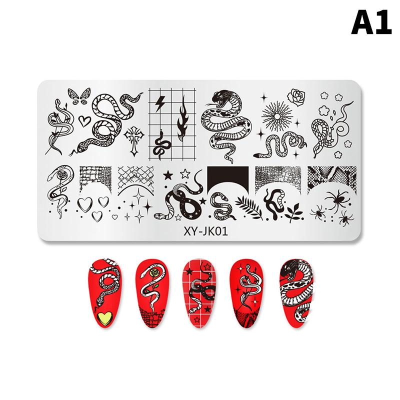 

1 шт. Пластины для стемпинга ногтей Шаблон Французский Нержавеющая сталь Несколько стилей Шарм для ногтей Инструменты для ногтей Энтузиасты нейл-арта as the picture