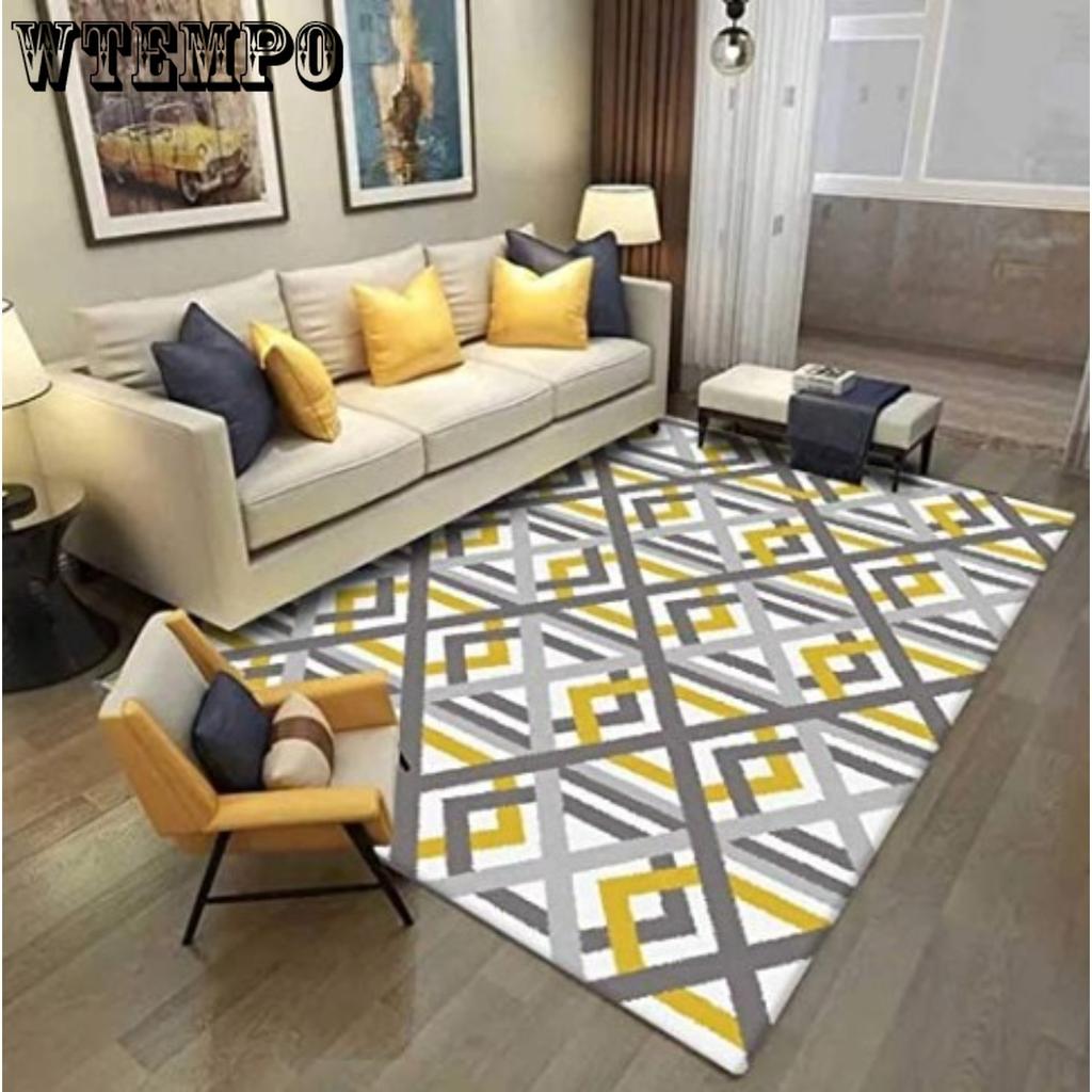 Geometric Living Room Bedroom Entrance Carpet Floor Mat Machine Washable Floor Mat