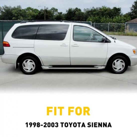 4PCS Outside Exterior Door Handle Set For Of 4Pcs Toyota 1998-2003 Sienna White