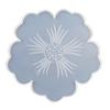 Flower Shape Coaster Mold with Sunlight Edges Fruit Tray Silicone Epoxy Casting Mold for Resin DIY Jewelry Plate Trinket