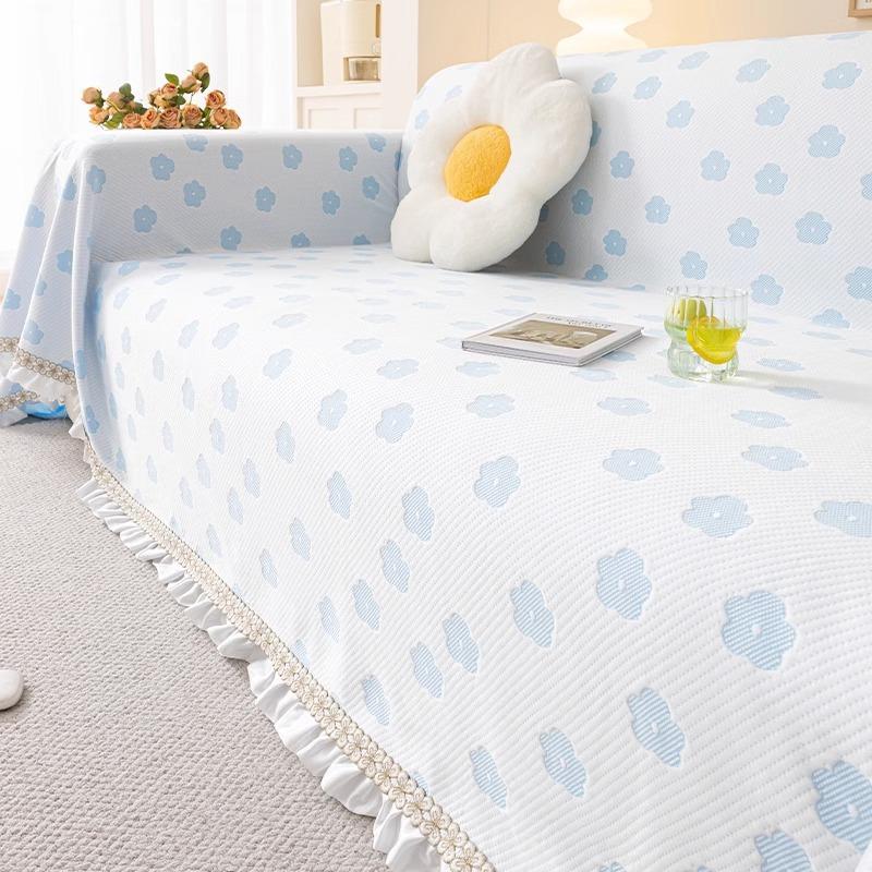 Prosop de Sofa de Vară Mătase de Gheață FLOAREA-SOARELUI Husă de Sofa All-Inclusive Husă de Praf Living Husă de Sofa Dintr-o Bucată Pânză Respirabilă