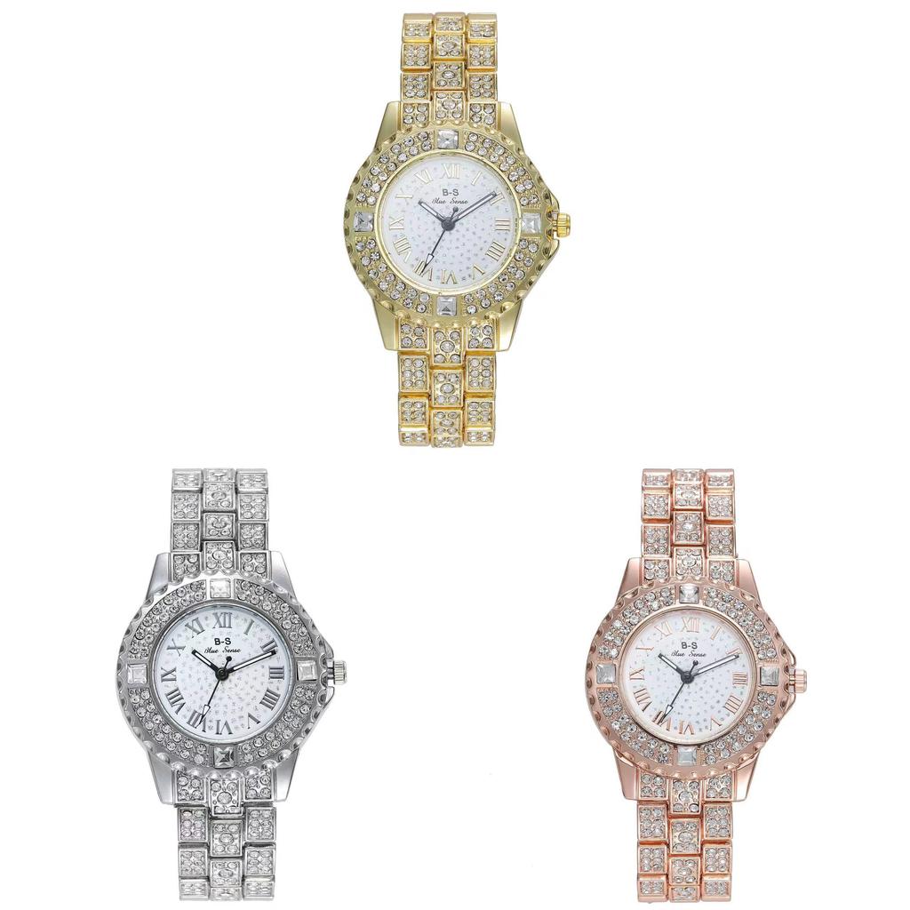 Elegant Ladies Jewelry Watch With Crystal Dial For Casual Wear