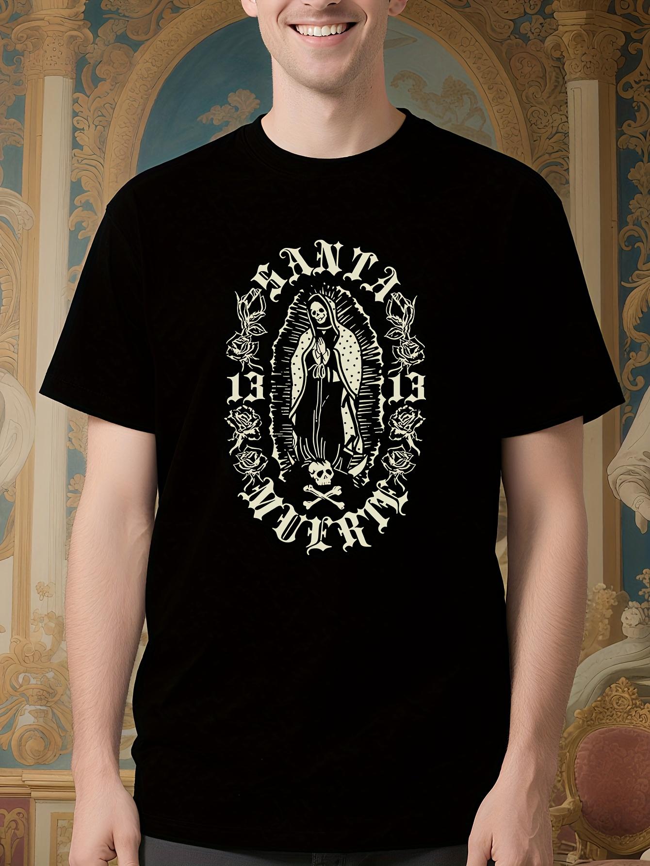Santa Muerte 13 Graphic Tshirt - Gothic Lady of Holy Deat... S