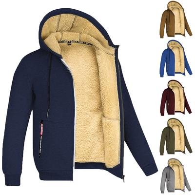 Men‘s Zipper Pullover Long Sleeve Hooded Sweatshirt Tops Blouse