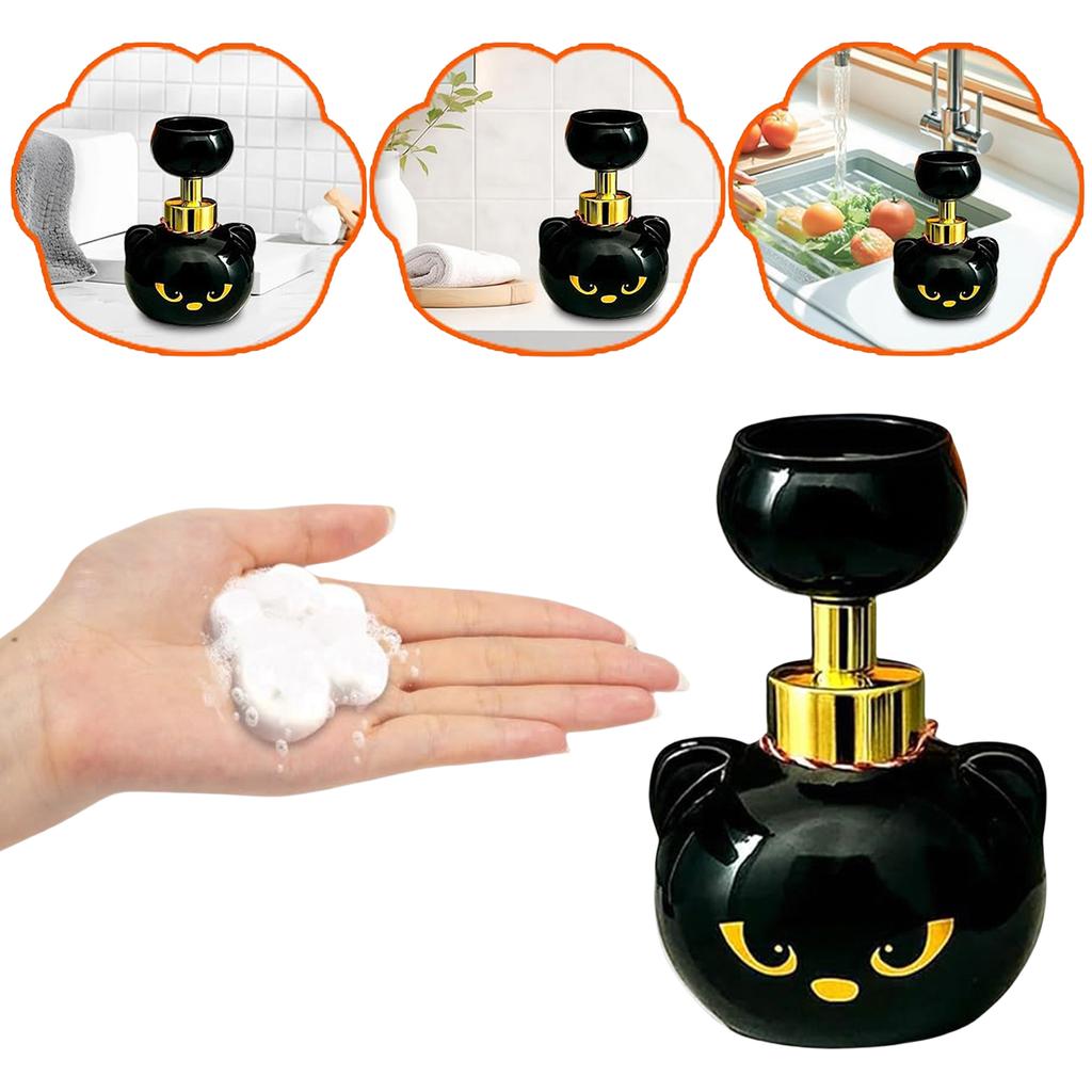 Cute Cat Paw Foam Soap Dispenser Funny Cute Cat Paw Flower Shape Foam Soap Pump Bottles Cat Lover Gift for Bathroom,Kitchen