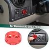 Red Mecha Headlight Switch Knob Cover Trim Ring For Hummer H2 2003-2007